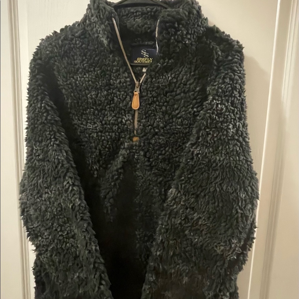 Simply Southern fuzzy quarter zip size:M